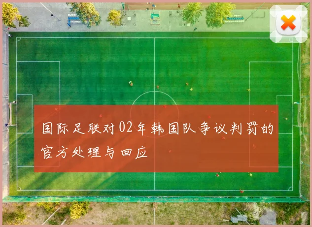 国际足联对02年韩国队争议判罚的官方处理与回应